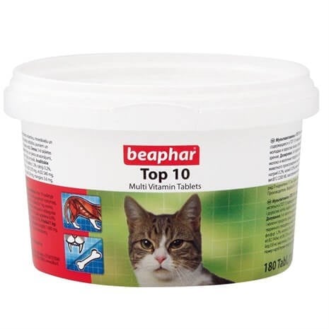 Beaphar Top 10 Cat-Kediler İçin Komple Vitamin 180 Tablet