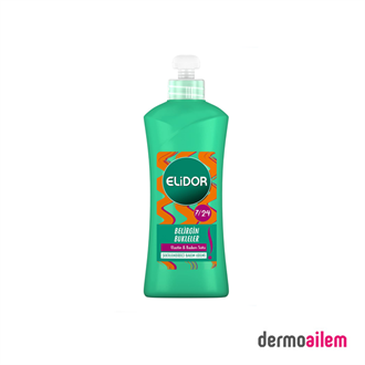 Elidor Belirgin Bukleler 7 / 24 Şekillendirici Bakım Kremi 300 ml Elastin & Badem Sütü