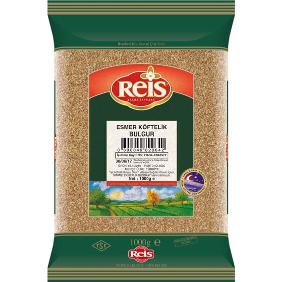 Reis Çiğ Köftelik Esmer Bulgur 1 kg