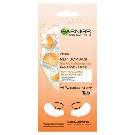Garnier Nem Bombası Göz Altı Torbalarına Karşı Kağıt Göz Maskesi