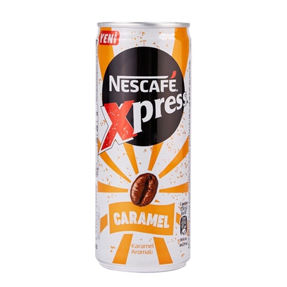 Nescafe Xpress Karamel Aromalı Kahveli Sütlü Soğuk Kahve 250 Ml