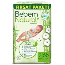 Bebem Natural Fırsat Paketi 2 Numara Mini 68'li