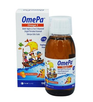 Omepa Omega 3 Portakal Aromalı Şurup 150 ml