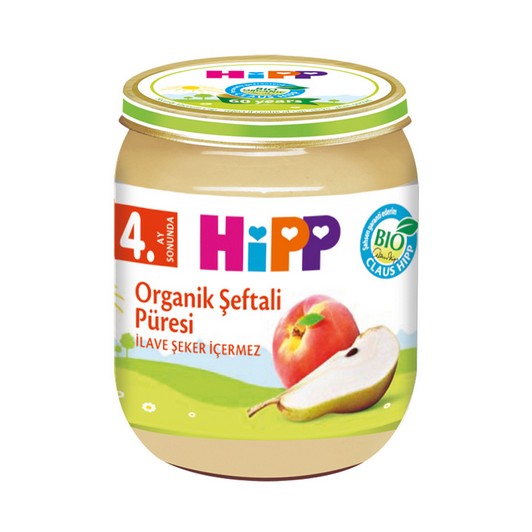 Hipp Organik Şeftali Püresi 125 gr