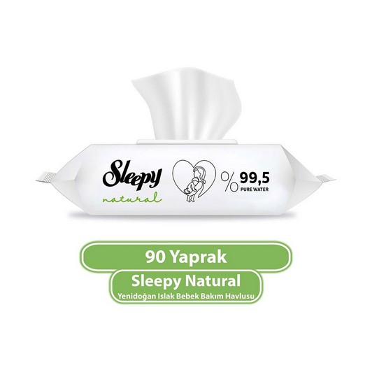 Sleepy Islak Havlu Natural 90'lı