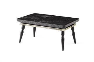 Karataş RA-9512 Retro Asansörlü Sehpa Siyah Mermer