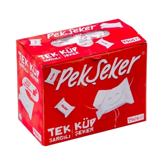 Pekşeker Tekli Sargılı Küp Şeker 750 gr
