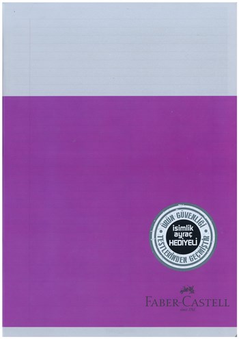 Faber Castell A4 100 Yp Çizgili PP Kapak Smart Dikişli Defter (İsimlik Ayraç Hediyeli)