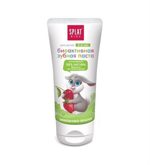 Splat Kids Natural Vişne ve Çilek Tadında 2-6 Yaş Diş Macunu 50 ml