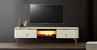 Cagiz Madrid Şömineli TV Ünitesi