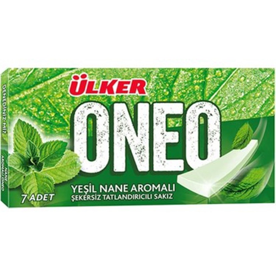 Ülker Oneo Yeşil Nane Aromalı Sakız 14 gr