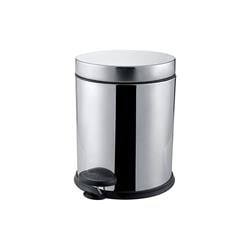 Çelik Ayna Krom Çöp Kovası 3 Lt