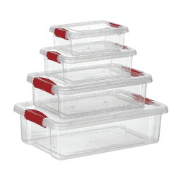 Organizers Kilitli Saklama Kabı 4'lü