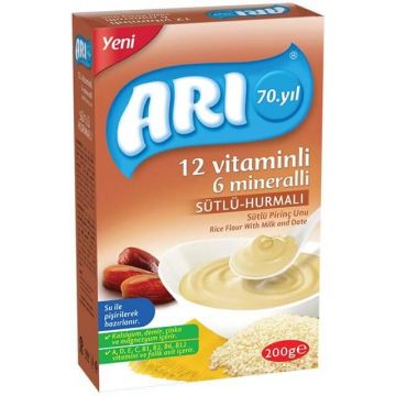 Arı Mama Ay Hurmalı Sütlü Pirinç Unu Bebek Maması 200 gr