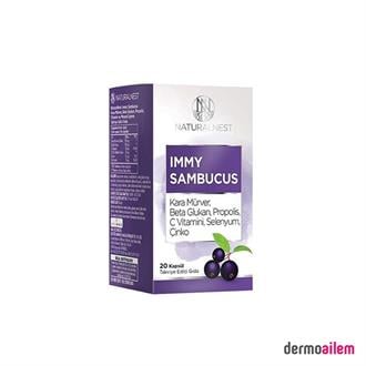 Naturalnest Immy Sambucus 20 Kapsül(SKT:02.2024)