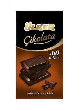 Ülker Çikolata Bitter Tablet %60 Kakao 70 Gr