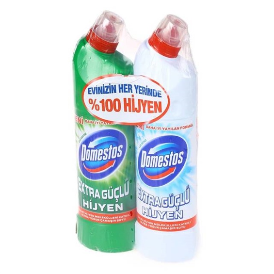 Domestos Dağ Esintisi 750 ml+Domestos 750ml Kar Beyazı