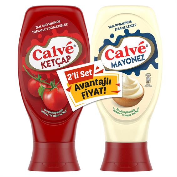 Calve Ketçap 430 gr Ve Mayonez 380 gr Paket