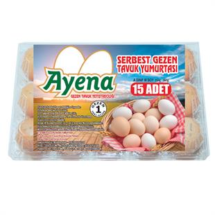 Ayena Gezen Tavuk Yumurtası 15'li Paket Yumurta
