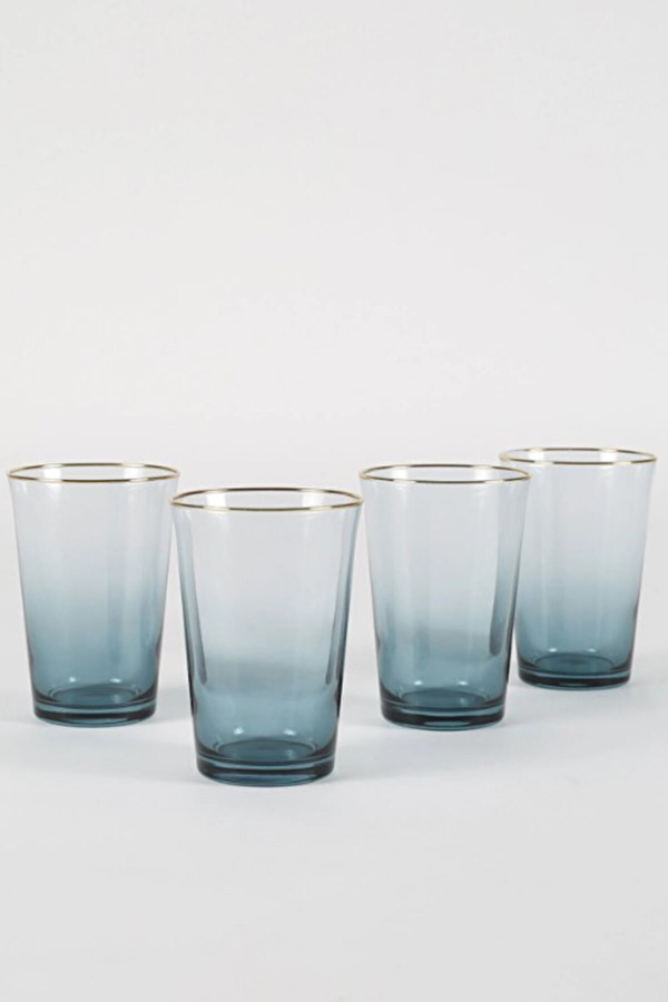 Rakle Gold Iconic 4lü Su Bardağı Petrol Mavisi 290cc GIC022