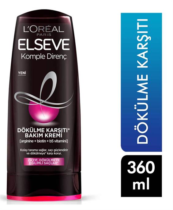 L'Oreal Paris Elseve Arginine Direnç Dökülme Karşıtı Saç Kremi 360 Ml