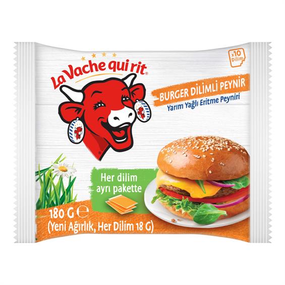 La Vache Qui Rit Cheddarlı Burger Dilimli Peynir 180 gr