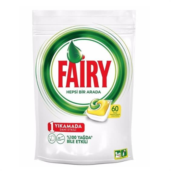 Fairy Hepsi Bir Arada Bulaşık Deterjanı 60'lı