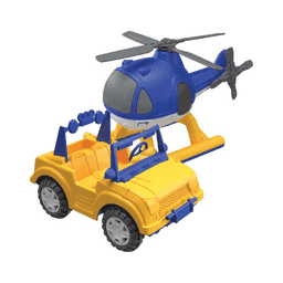 Oyuncak Polis Helikopter ve Araba Set 