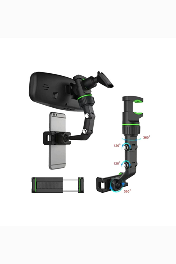 Autokiy Araç İçi Dikiz Aynası 360 Derece Telefon Tutacağı FA1-605