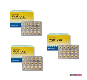 Marincap Omega 3 500 mg 60 Kapsül Balık Yağı 3'lü