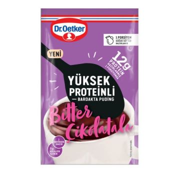 DR.OETKER BARDAKTA PUDING BITTER ÇIK.YÜKSEK PROTEINLI 28g