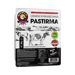 Şahin Çemeni Sıyrılmış Dana Pastırma 80 G