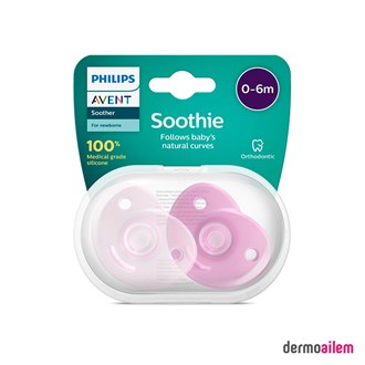 Philips Avent Shoothie 0-6m Pembe Emzik 2'li
