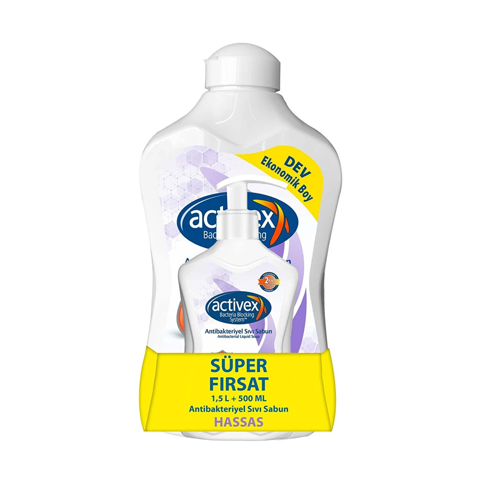 Activex Sıvı Sabun Hassas Koruma 1,5 lt+500 ml