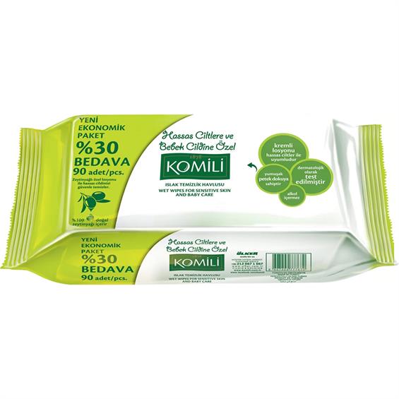 Komili Islak Havlu Zeytinyağlı 90'lı