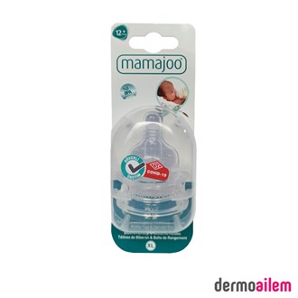 Mamajoo Cam Biberon Emziği 2'li No:4 (XL) 12+Ay Saklama Kutulu