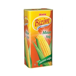 Bizim Mısırözü Yağı Teneke 5 lt Tnk