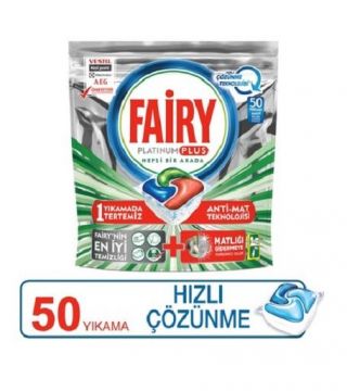 Fairy Platinum Plus Bulaşık Makinesi Tableti 50 'Li