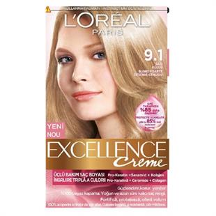 L'Oreal Paris Excellence Creme Saç Boyası 9.1 Sarı Küllü