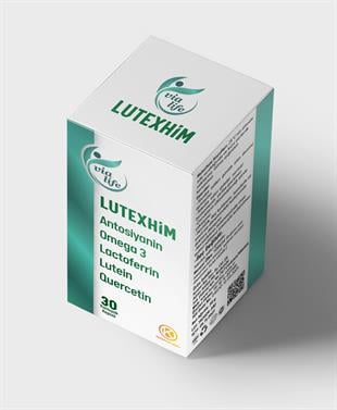 Lutexhim Lactoferrin, Antosiyanin, Omega 3, Quersetin, Lutein, Zeaksantin 30 Soft jel - 3'lü