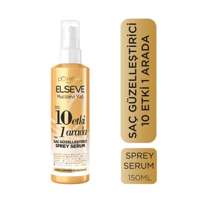 Elseve Mucizevi Yağ 10 Etki 1 Arada Saç Güzelleştirici Sprey Serum 150ml