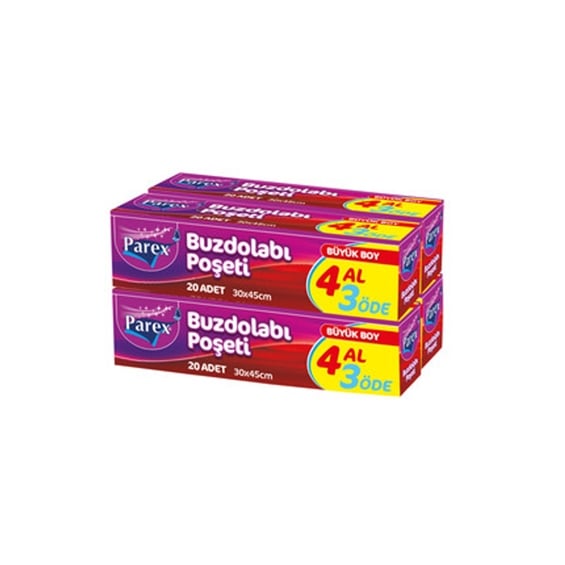 Parex Büyük Buzdolabı Poşeti 4 Al 3 Öde