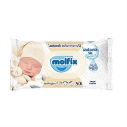 Molfix İzotonik Sulu Mendil Yenidoğan 50'li Islak Havlu