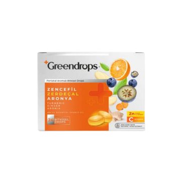 Green Label Greendrops Zencefil & Zerdeçal & Aronya 24 Bitkisel Drops 62 Gr