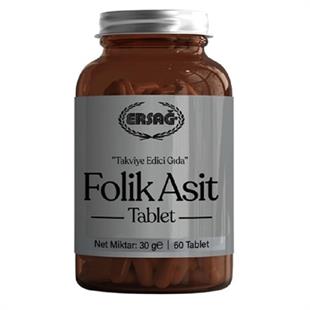 Ersağ Folik Asit 60 Kapsül