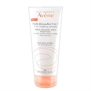 Avene Fluide Demaquillant 3 in 1 Make up Remover 200 ml | Hassas ve Karma Ciltler için Temizleme Losyonu