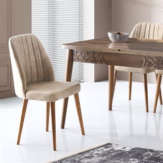 Karataş AF-463 Alfa Sandalye D-04/ Ceviz