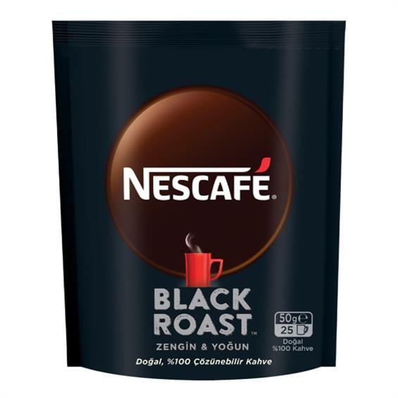 Nescafe Black Roast Kahve Ekopaket 50 Gr