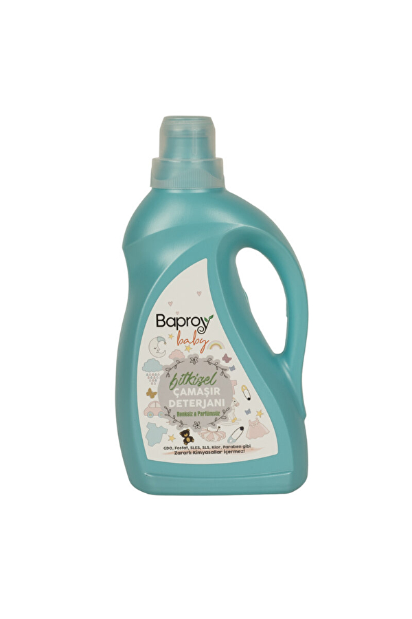 Baproy Bitkisel Sıvı Çamaşır Bebek Deterjanı Renksiz&Parfümsüz 1000 ml