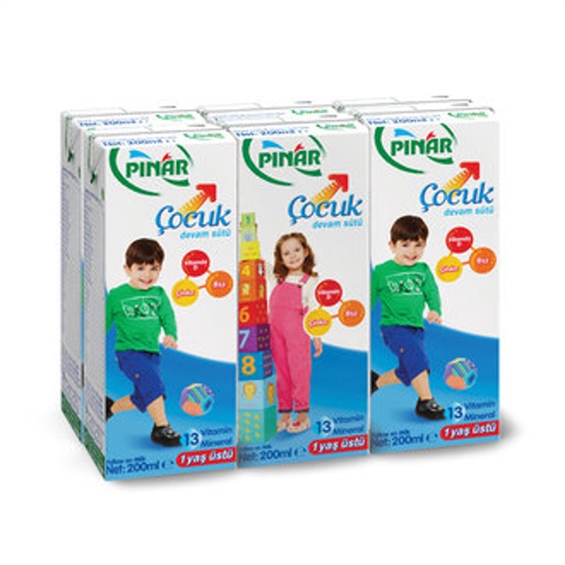 Pınar Çocuk Sütü 200 ml 6'lı